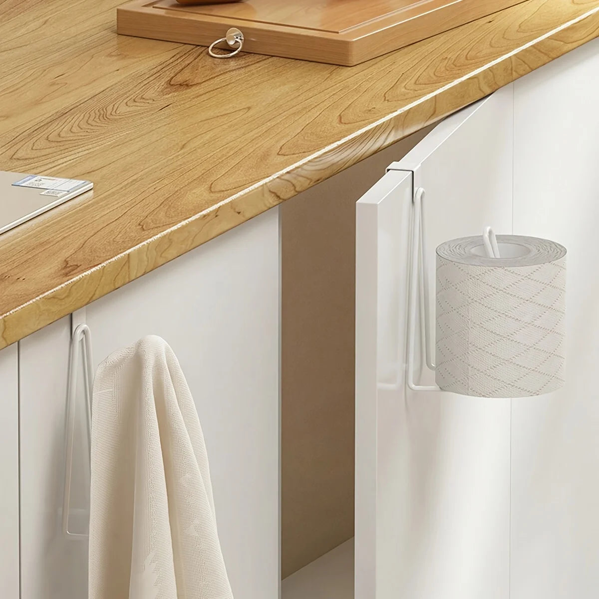No-Drill Wall-Mounted Toilet Roll Holder - EazerHome