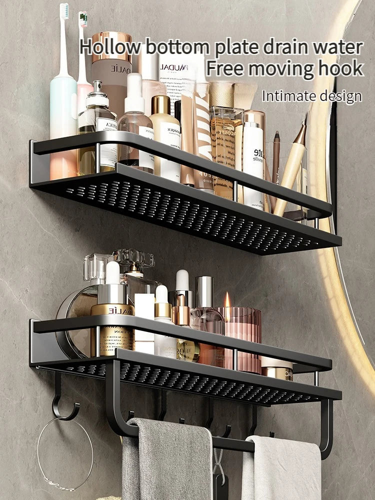 Aluminium Wall-Mounted Bathroom Shelf - EazerHome