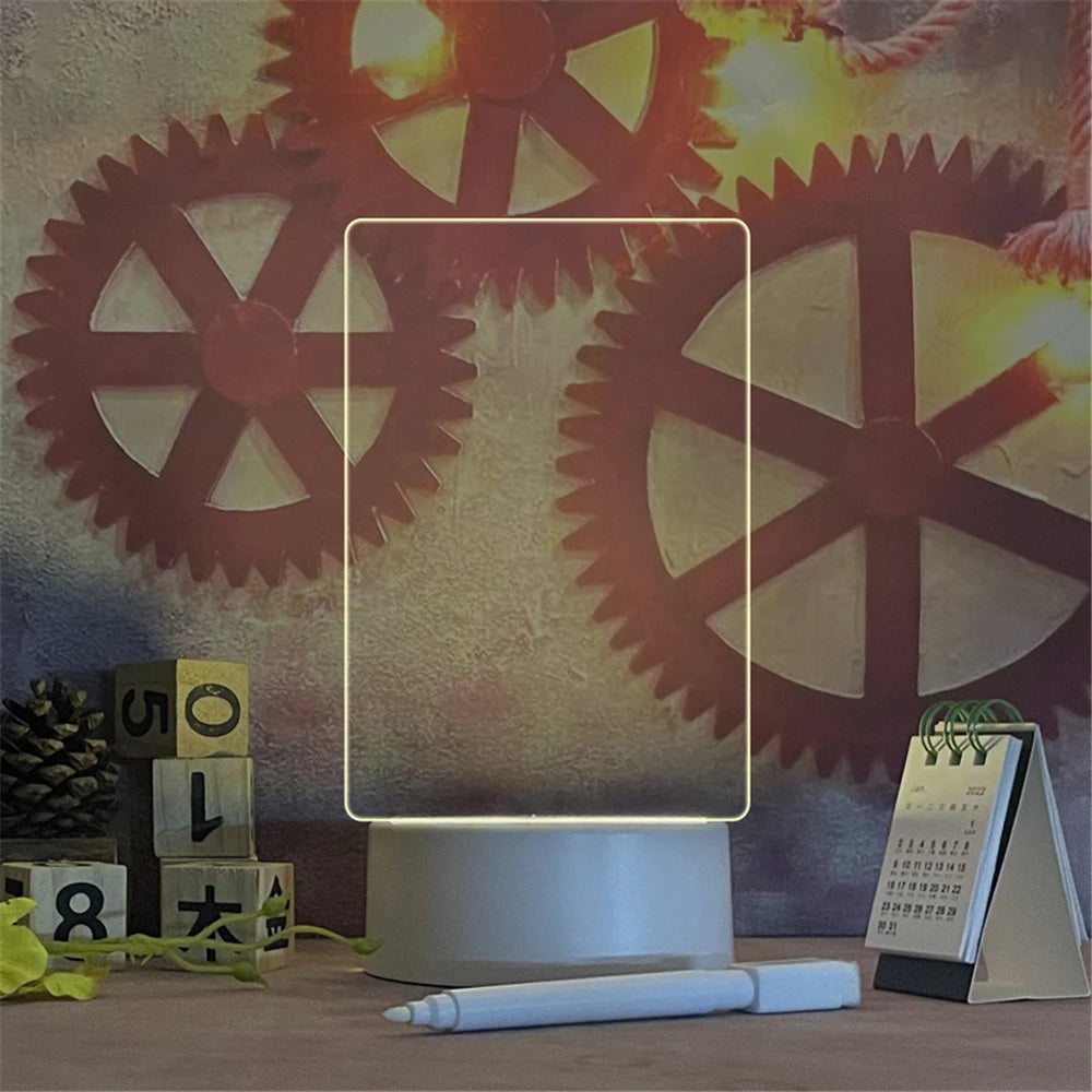 USB LED Acrylic Message Night Light - EazerHome