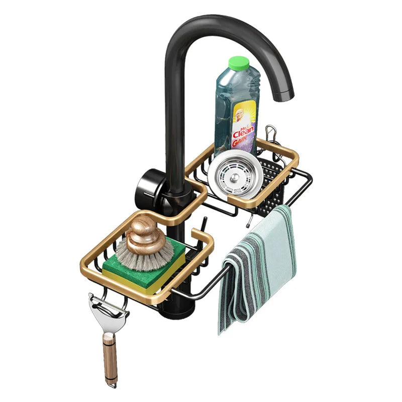 Aluminium Sink Drain Rack Organiser - EazerHome