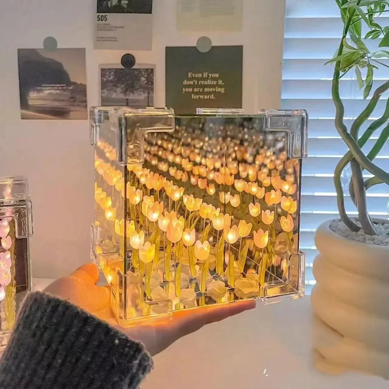 DIY Tulip Flower Cube Night Lamp Kit - EazerHome