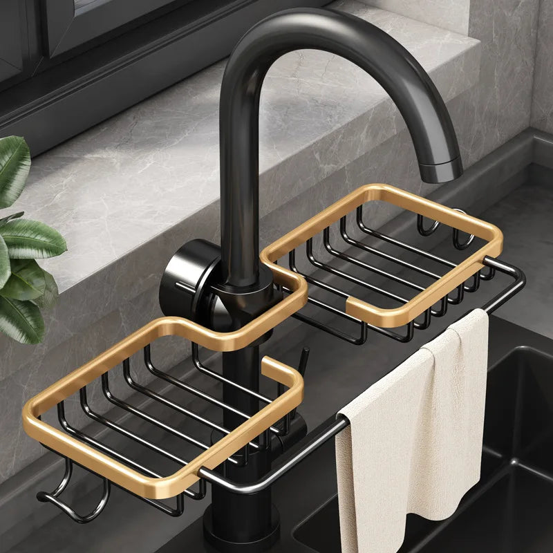 Aluminium Sink Drain Rack Organiser - EazerHome