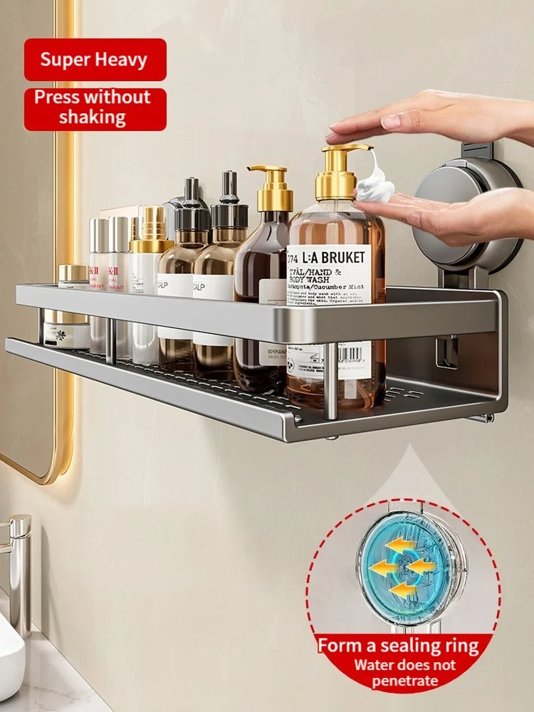 No-Drill Suction Bathroom Rack - EazerHome