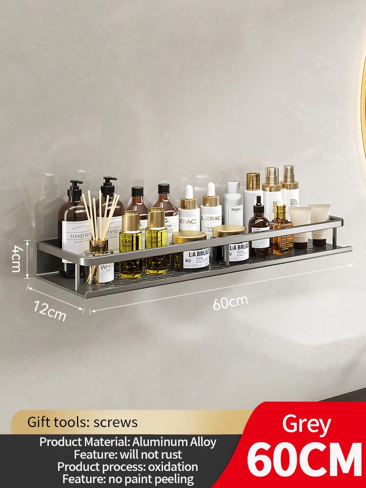Aluminium Wall-Mounted Bathroom Shelf - EazerHome