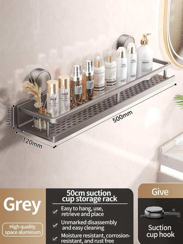 No-Drill Suction Bathroom Rack - EazerHome