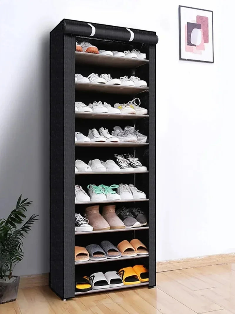 Simple shoe rack rack door door household dormitory joints with multi-function dustproof storage artifact assembly shoe cabinet