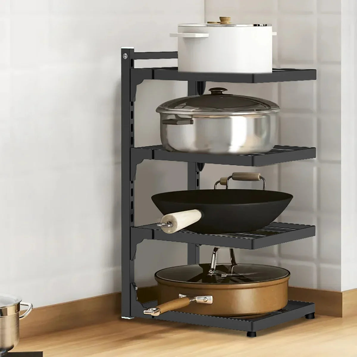 Adjustable Multi-Layer Kitchen Storage Rack - EazerHome