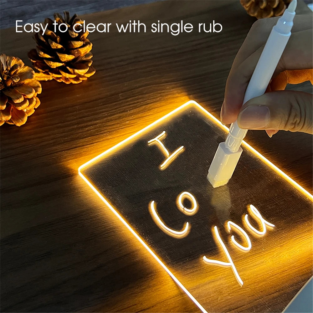 USB LED Acrylic Message Night Light - EazerHome