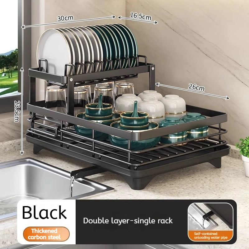 Adjustable Stainless Steel Dish Drying Rack - EazerHome