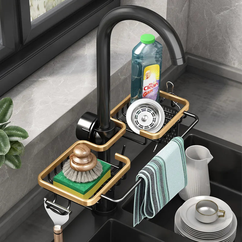 Aluminium Sink Drain Rack Organiser - EazerHome