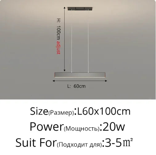 Nordic Square LED Ceiling Chandelier - EazerHome