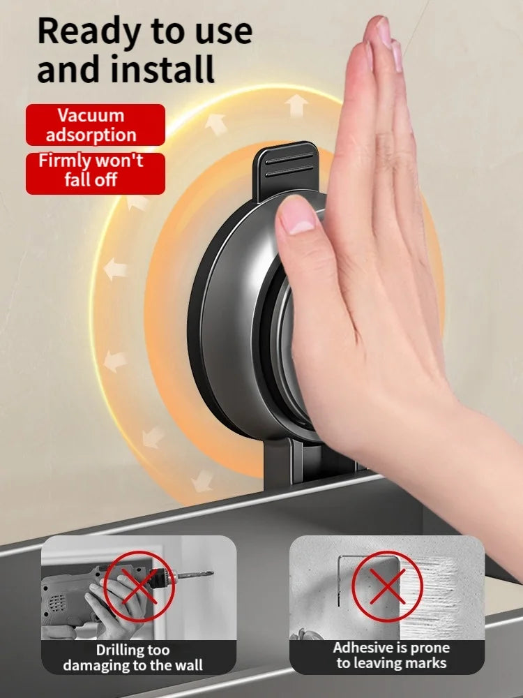 No-Drill Suction Bathroom Rack - EazerHome