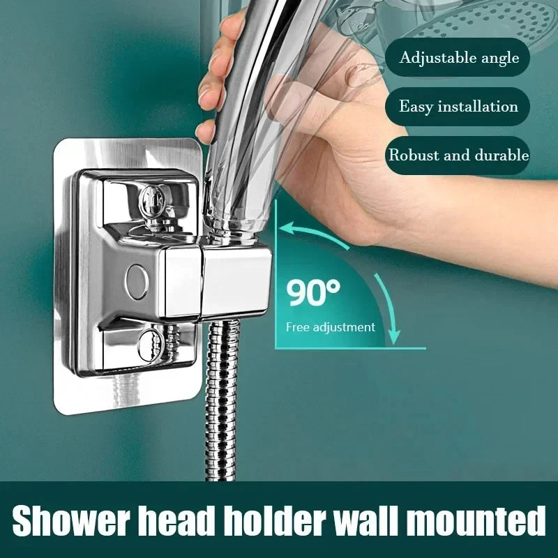 Adjustable Adhesive Shower Head Holder - EazerHome