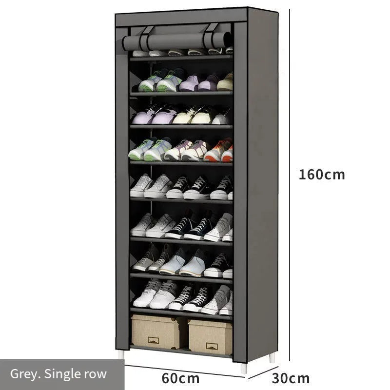 Simple shoe rack rack door door household dormitory joints with multi-function dustproof storage artifact assembly shoe cabinet