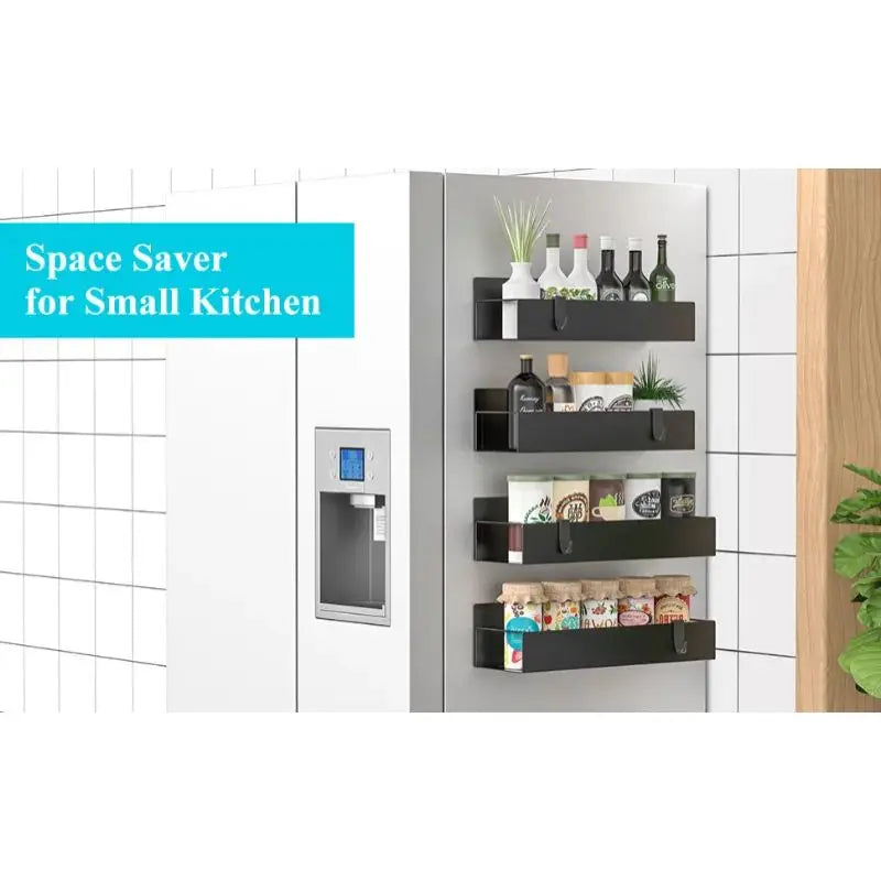 Magnetic Fridge Spice Storage Shelf - EazerHome