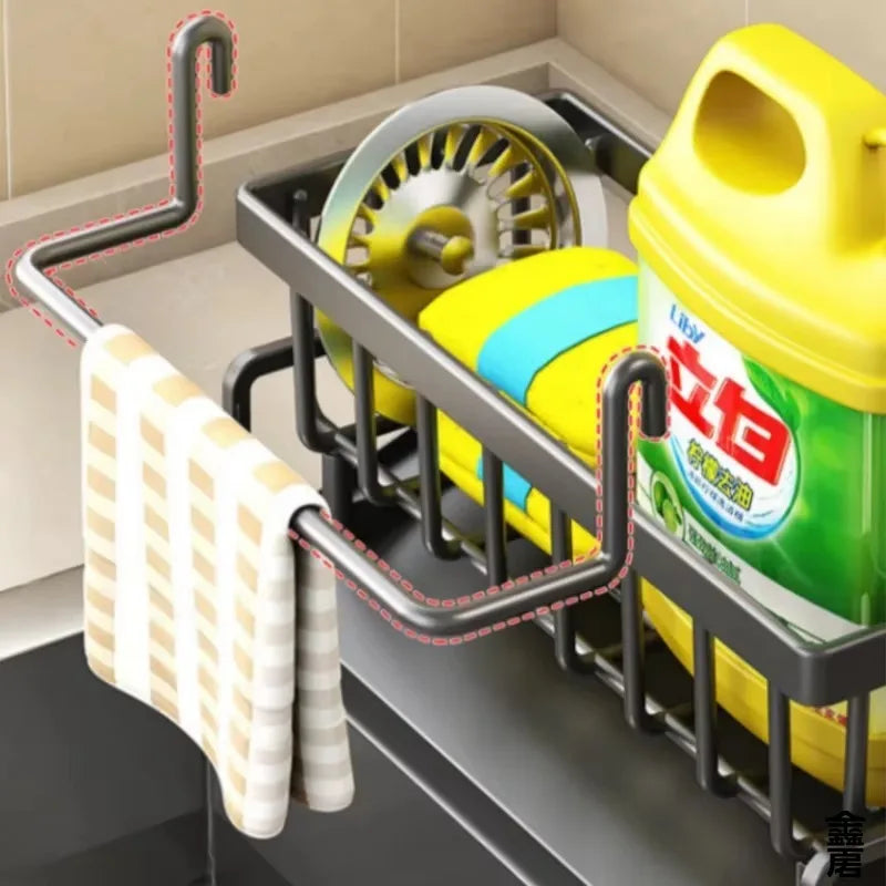 Tap-Mounted Sink Organiser Shelf - EazerHome