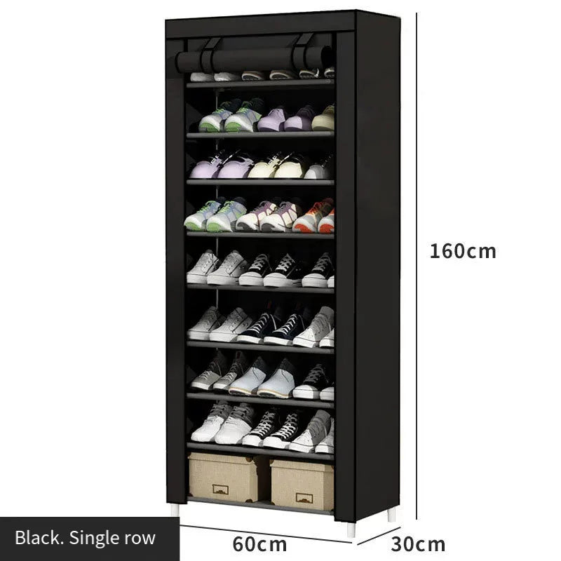 Simple shoe rack rack door door household dormitory joints with multi-function dustproof storage artifact assembly shoe cabinet