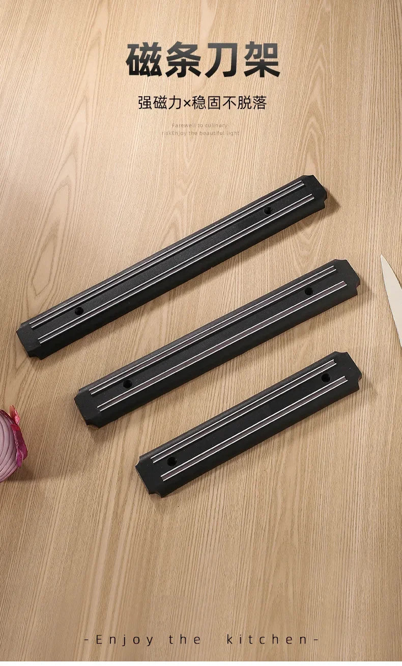 Multipurpose Magnetic Knife Rack Strip Household Kitchen Tools Space-Saving Wall Mounted Magnet Knives Holder With Rack