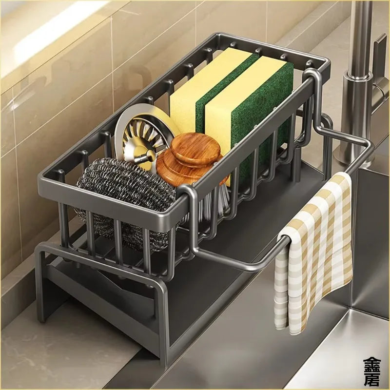 Tap-Mounted Sink Organiser Shelf - EazerHome