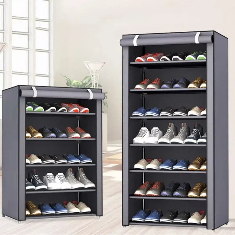 Simple shoe rack rack door door household dormitory joints with multi-function dustproof storage artifact assembly shoe cabinet