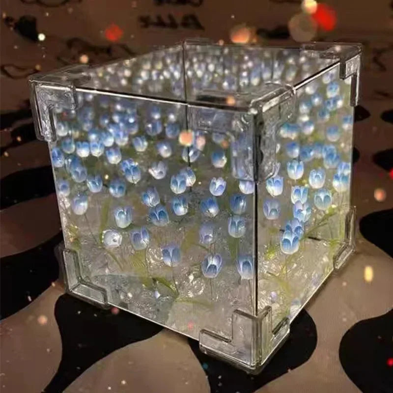 DIY Tulip Flower Cube Night Lamp Kit - EazerHome