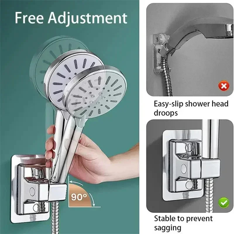Adjustable Adhesive Shower Head Holder - EazerHome