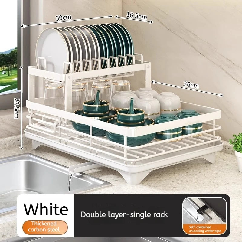 Adjustable Stainless Steel Dish Drying Rack - EazerHome