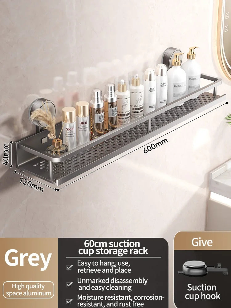 No-Drill Suction Bathroom Rack - EazerHome