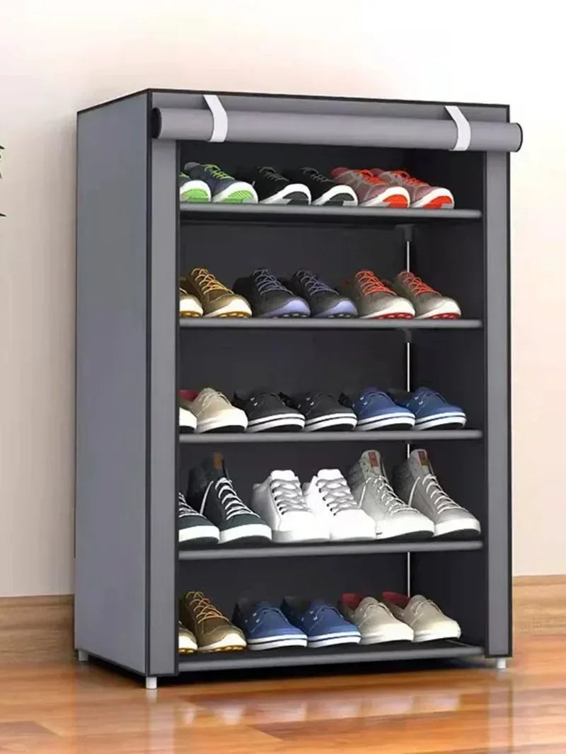 Simple shoe rack rack door door household dormitory joints with multi-function dustproof storage artifact assembly shoe cabinet