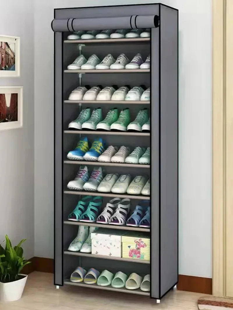 Simple shoe rack rack door door household dormitory joints with multi-function dustproof storage artifact assembly shoe cabinet