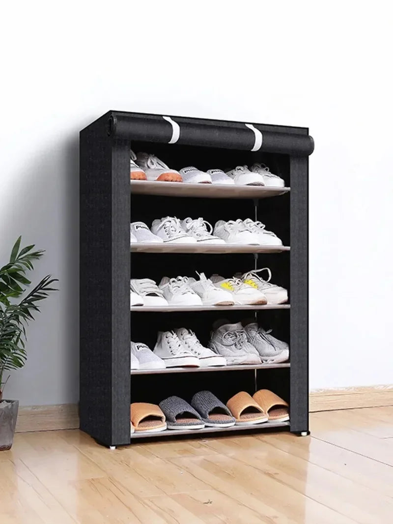 Simple shoe rack rack door door household dormitory joints with multi-function dustproof storage artifact assembly shoe cabinet