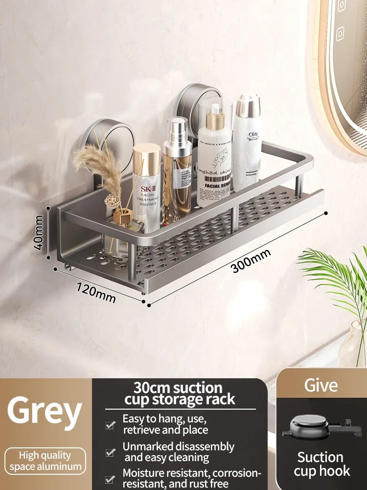 No-Drill Suction Bathroom Rack - EazerHome