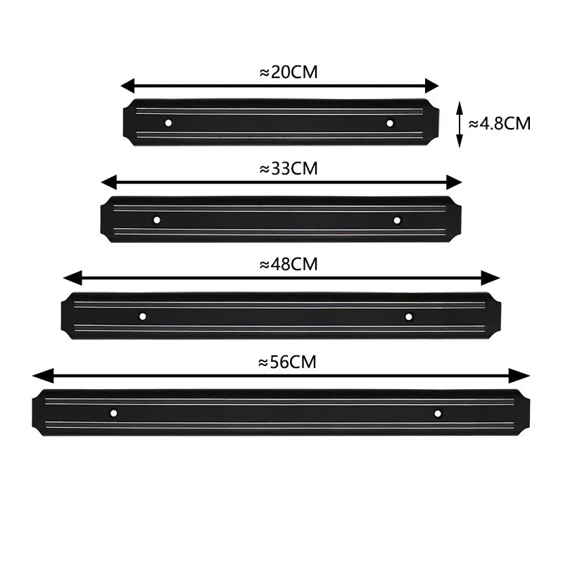 Multipurpose Magnetic Knife Rack Strip Household Kitchen Tools Space-Saving Wall Mounted Magnet Knives Holder With Rack