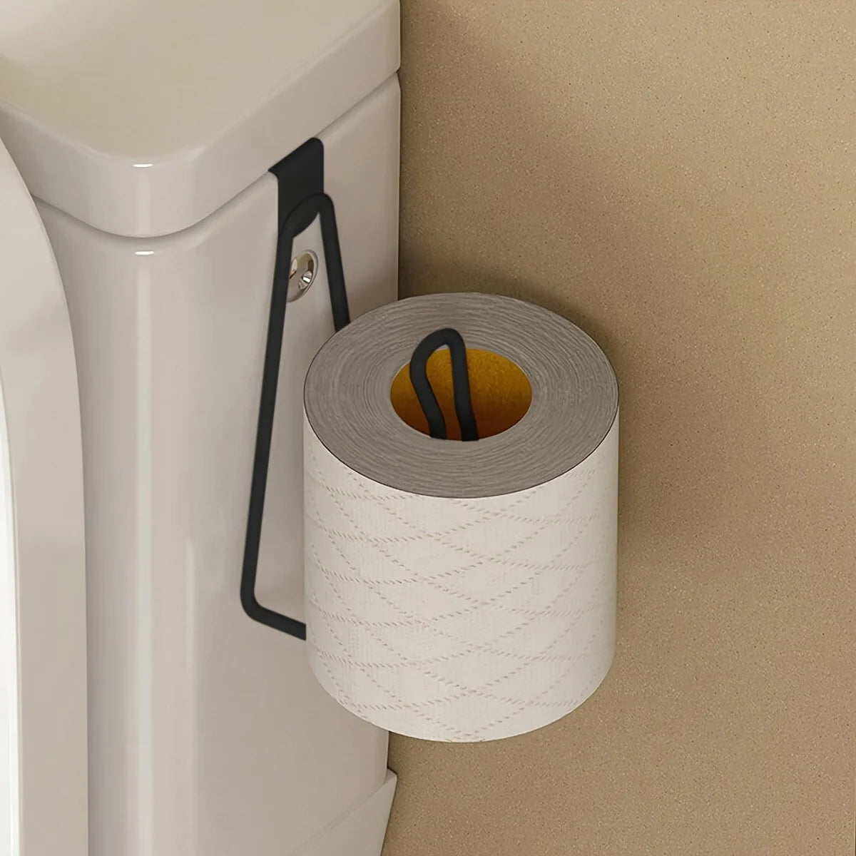 No-Drill Wall-Mounted Toilet Roll Holder - EazerHome