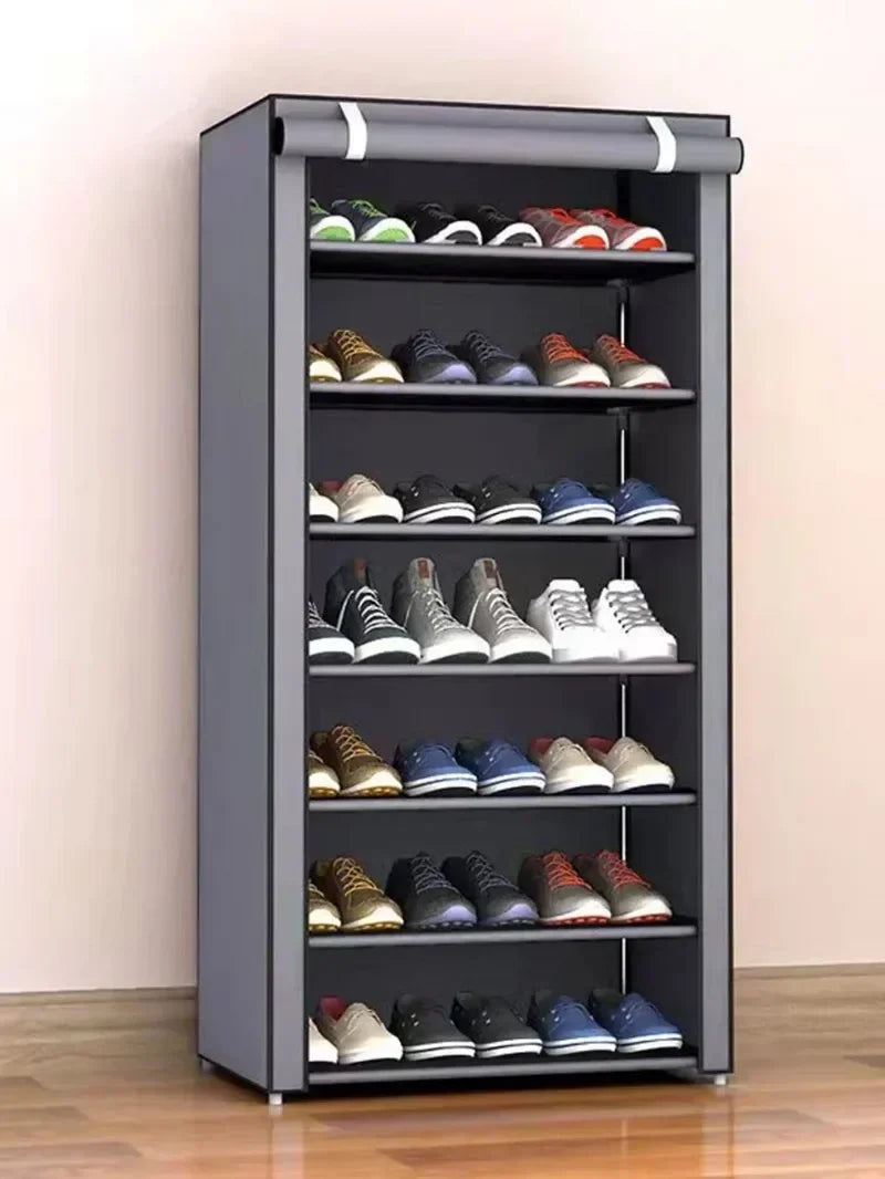Simple shoe rack rack door door household dormitory joints with multi-function dustproof storage artifact assembly shoe cabinet