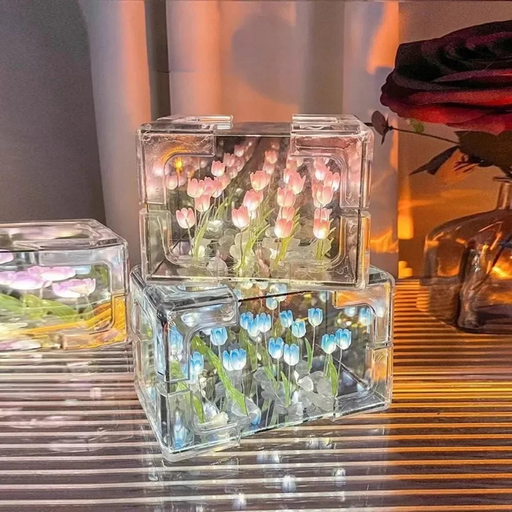 DIY Tulip Flower Cube Night Lamp Kit - EazerHome