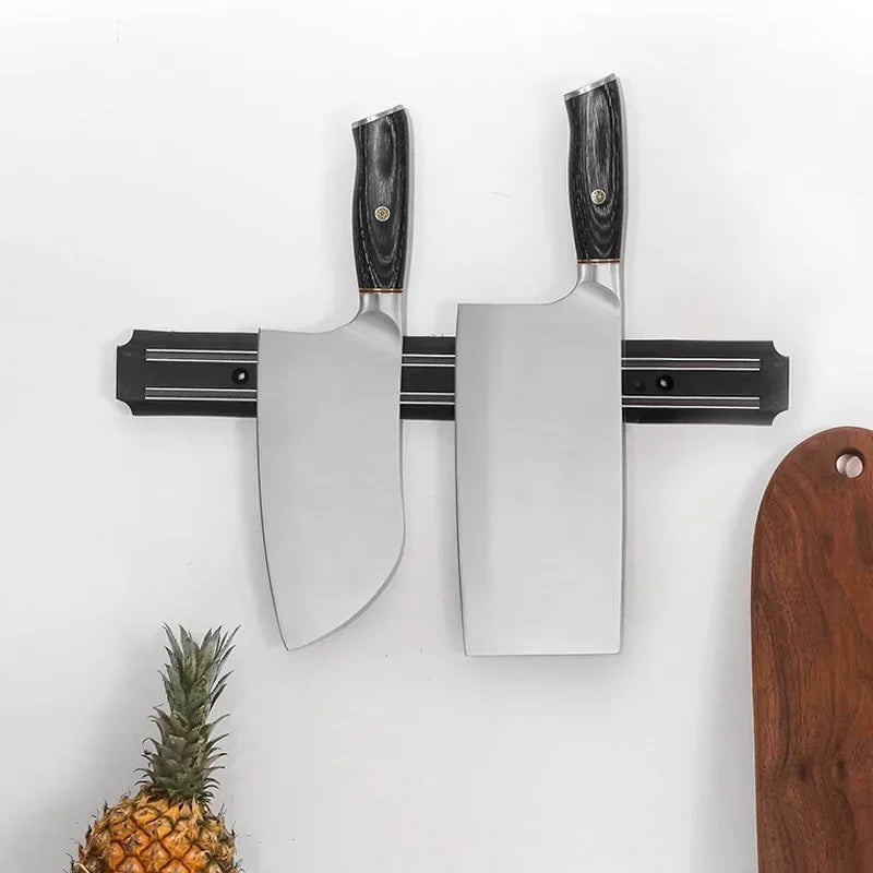 Multipurpose Magnetic Knife Rack Strip Household Kitchen Tools Space-Saving Wall Mounted Magnet Knives Holder With Rack